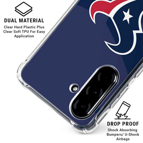 NFL Houston Texans Double Vision Galaxy A36 5G Clear Case