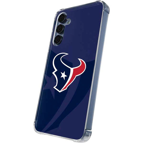 NFL Houston Texans Double Vision Galaxy A55 5G Clear Case