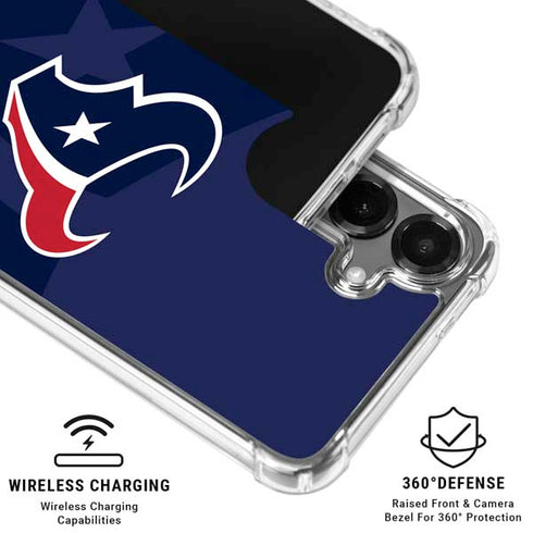 NFL Houston Texans Double Vision Galaxy S26 Clear Case