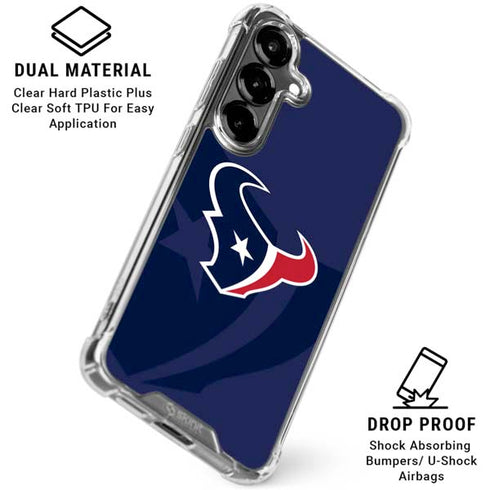 NFL Houston Texans Double Vision Galaxy S26 Clear Case