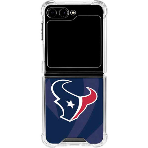 NFL Houston Texans Double Vision Galaxy Z Flip6 Clear Case