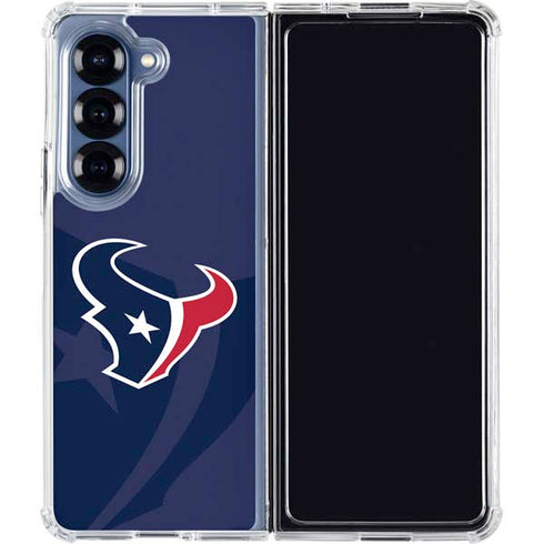 NFL Houston Texans Double Vision Galaxy Z Fold6 Clear Case