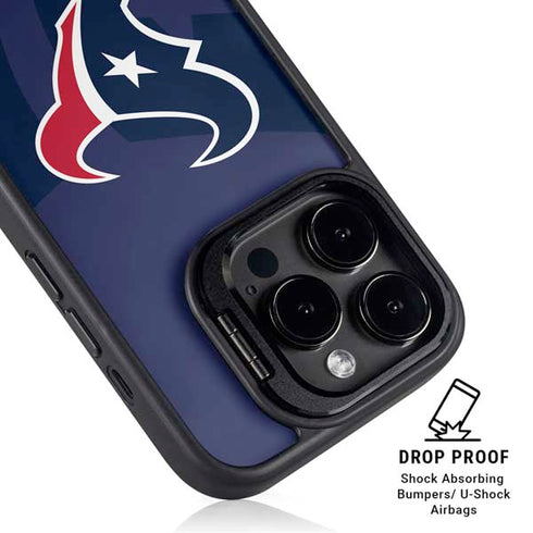 NFL Houston Texans Double Vision iPhone 14 Pro Max Kickstand Case