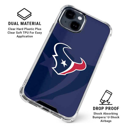 NFL Houston Texans Double Vision iPhone 15 Clear Case