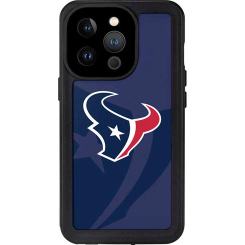 NFL Houston Texans Double Vision iPhone 15 Pro Waterproof Case