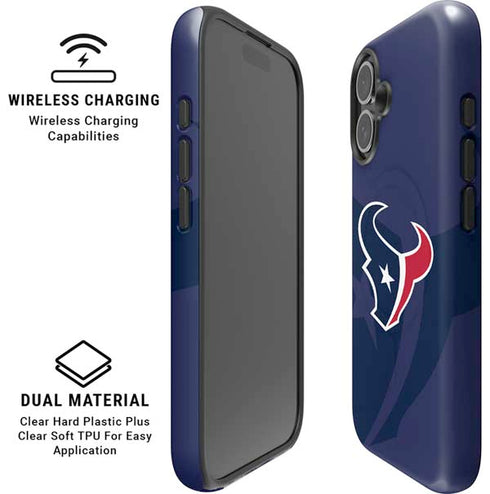 NFL Houston Texans Double Vision iPhone 16 Magsafe Impact Case