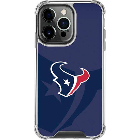 NFL Houston Texans Double Vision iPhone 16 Pro Clear Case