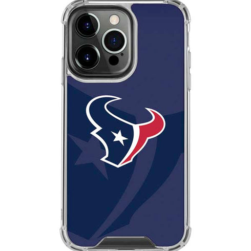 NFL Houston Texans Double Vision iPhone 16 Pro Max Clear Case