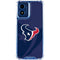 NFL Houston Texans Double Vision Moto G 5G (2024) Clear Case