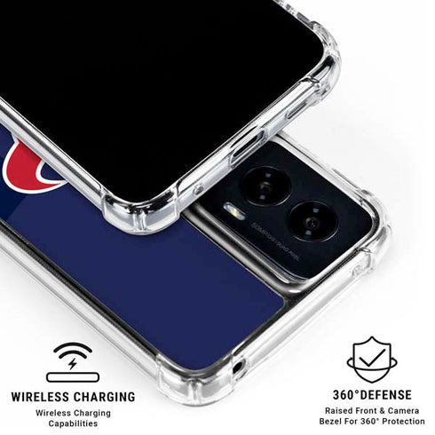 NFL Houston Texans Double Vision Moto G Power 5G (2024) Clear Case