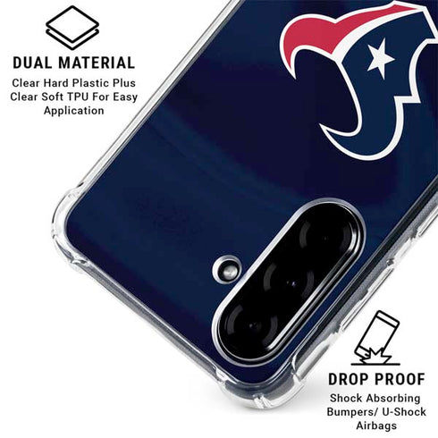 NFL Houston Texans Galaxy A36 5G Clear Case
