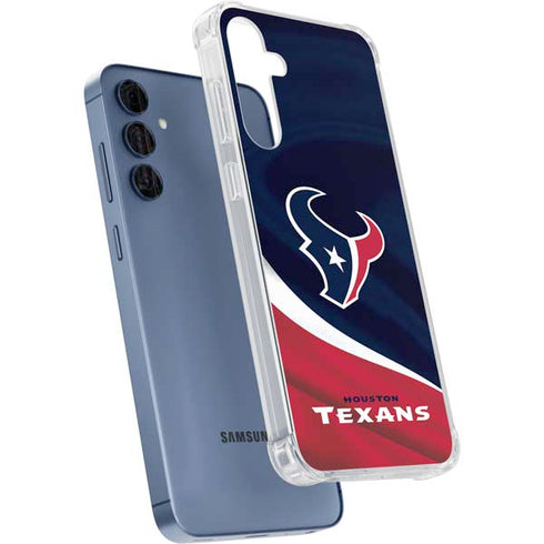 NFL Houston Texans Galaxy A55 5G Clear Case