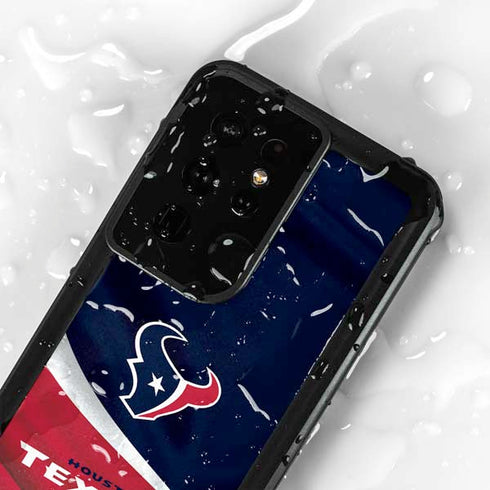 NFL Houston Texans Galaxy S24 Ultra Waterproof Case
