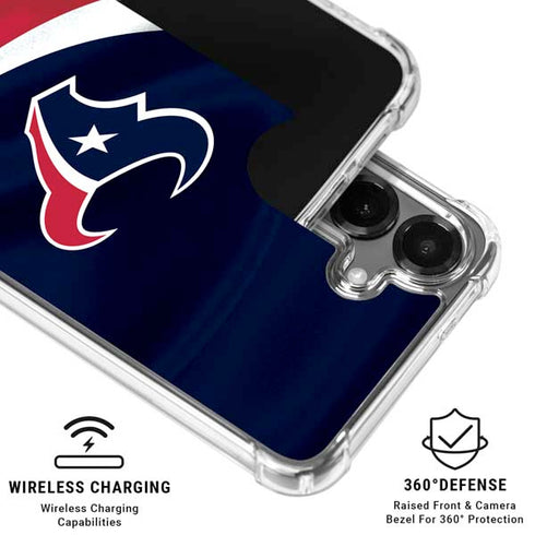NFL Houston Texans Galaxy S26 Clear Case