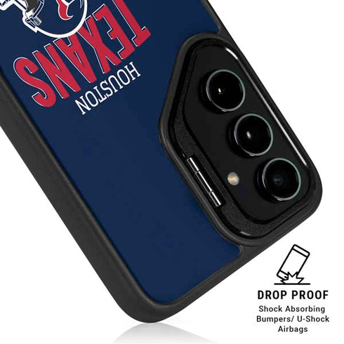 NFL Houston Texans Helmet Galaxy S25 Kickstand Case