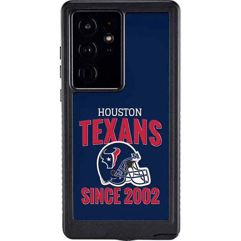 NFL Houston Texans Helmet Galaxy S24 Ultra Waterproof Case