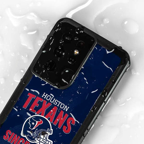 NFL Houston Texans Helmet Galaxy S24 Ultra Waterproof Case