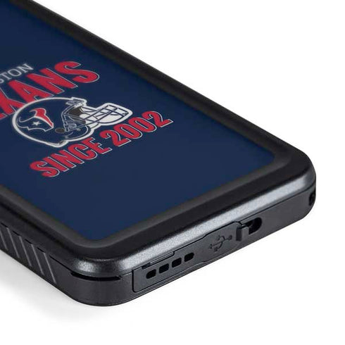 NFL Houston Texans Helmet Galaxy S24 Waterproof Case