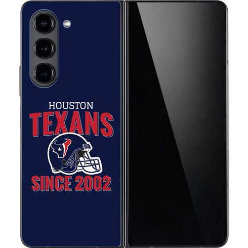 NFL Houston Texans Helmet Galaxy Z Fold5 5G Skin