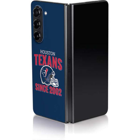 NFL Houston Texans Helmet Galaxy Z Fold5 5G Skin