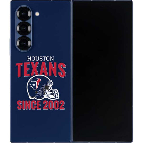 NFL Houston Texans Helmet Galaxy Z Fold6 Skin