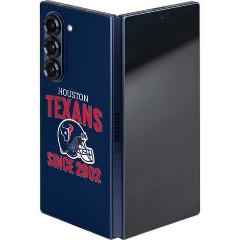 NFL Houston Texans Helmet Galaxy Z Fold6 Skin