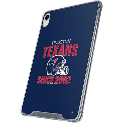 NFL Houston Texans Helmet iPad 11th Gen (2025) Clear Case