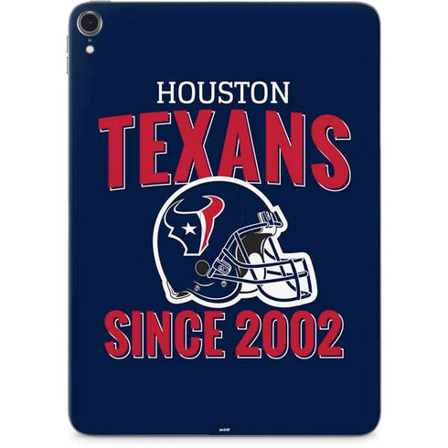 NFL Houston Texans Helmet Apple iPad Pro Skin