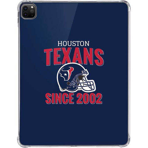 NFL Houston Texans Helmet iPad Pro 11in (2024) Clear Case