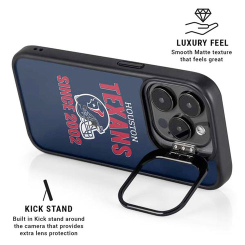 NFL Houston Texans Helmet iPhone 13 Pro Max Kickstand Case