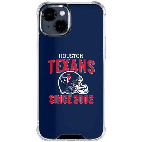 NFL Houston Texans Helmet iPhone 15 Clear Case
