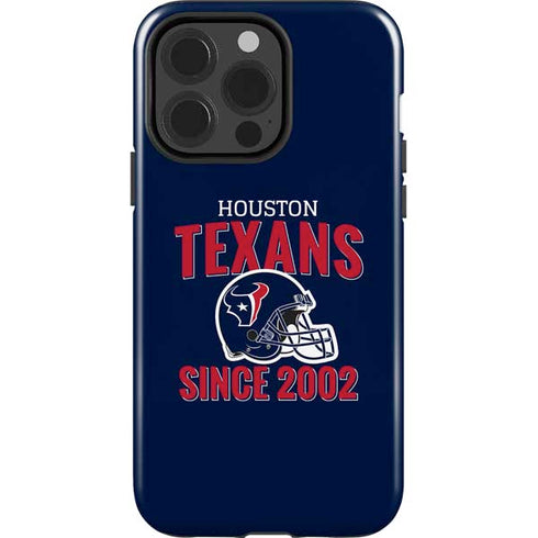 NFL Houston Texans Helmet iPhone 15 Pro Impact Case