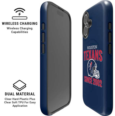 NFL Houston Texans Helmet iPhone 16 Magsafe Impact Case