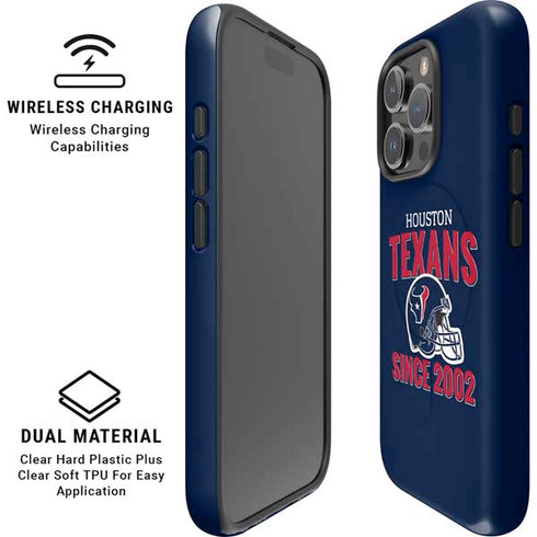 NFL Houston Texans Helmet iPhone 16 Pro Magsafe Impact Case