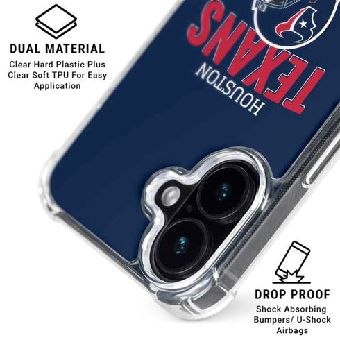 NFL Houston Texans Helmet iPhone 17 Clear Case