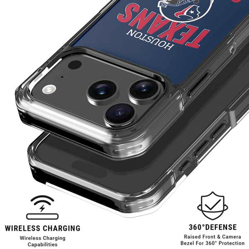NFL Houston Texans Helmet iPhone 18 Pro Clear Case