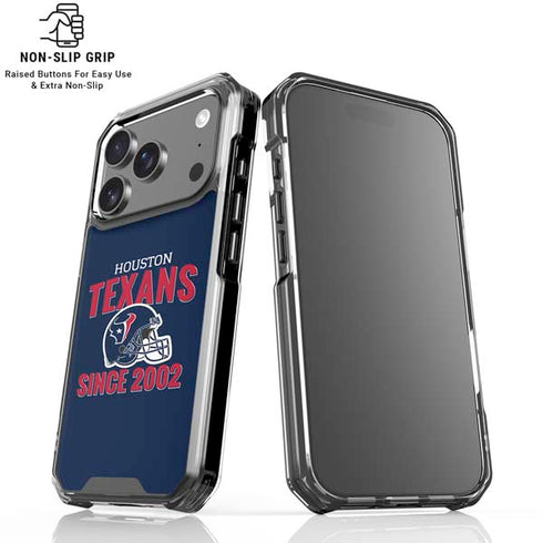 NFL Houston Texans Helmet iPhone 18 Pro Clear Case