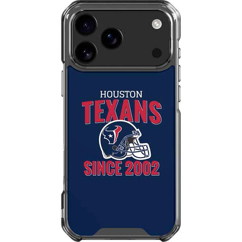 NFL Houston Texans Helmet iPhone 18 Pro Max Clear Case