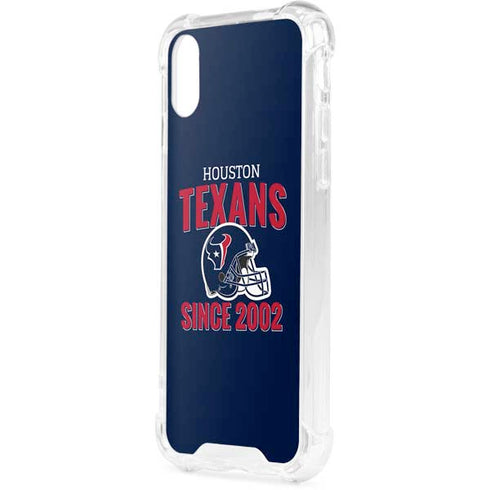 NFL Houston Texans Helmet iPhone XS Clear Case