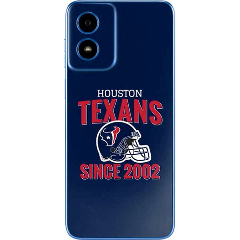 NFL Houston Texans Helmet Moto G Play 4G (2024) Skin