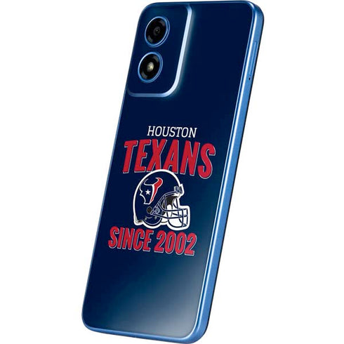 NFL Houston Texans Helmet Moto G Play 4G (2024) Skin