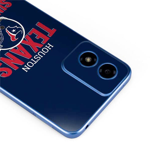 NFL Houston Texans Helmet Moto G Play 4G (2024) Skin