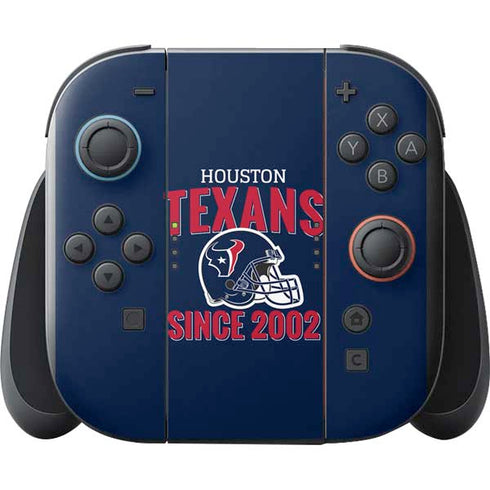 NFL Houston Texans Helmet Nintendo Switch 2 (2025) with Joy-Con Skin