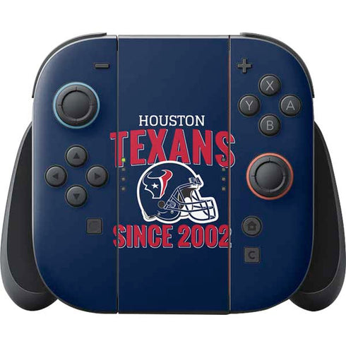 NFL Houston Texans Helmet Nintendo Switch 2 (2025) Joy-Con Controller Skin