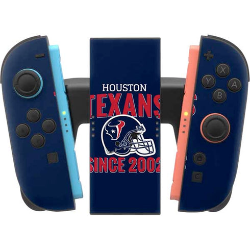 NFL Houston Texans Helmet Nintendo Switch 2 (2025) Joy-Con Controller Skin