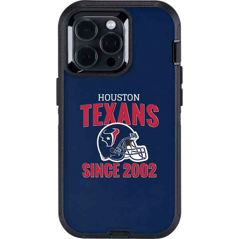 NFL Houston Texans Helmet Otterbox Defender iPhone Skin