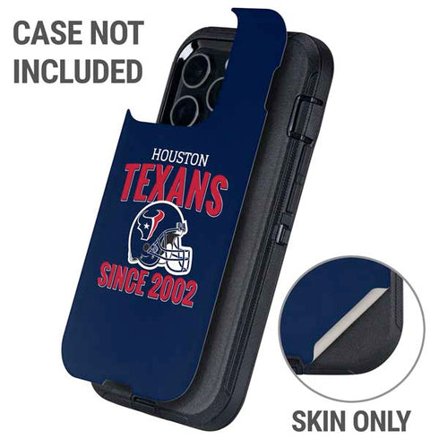 NFL Houston Texans Helmet Otterbox Defender iPhone Skin