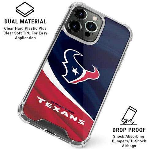 NFL Houston Texans iPhone 16 Pro Max Clear Case
