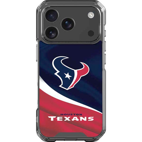 NFL Houston Texans iPhone 17 Pro Clear Case