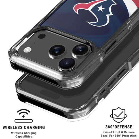 NFL Houston Texans iPhone 17 Pro Max Clear Case